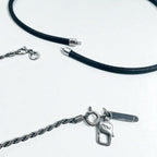 EMPORIO ARMANI 2WAY クロス 十字架 ネックレス シルバー Silver 925 レザー