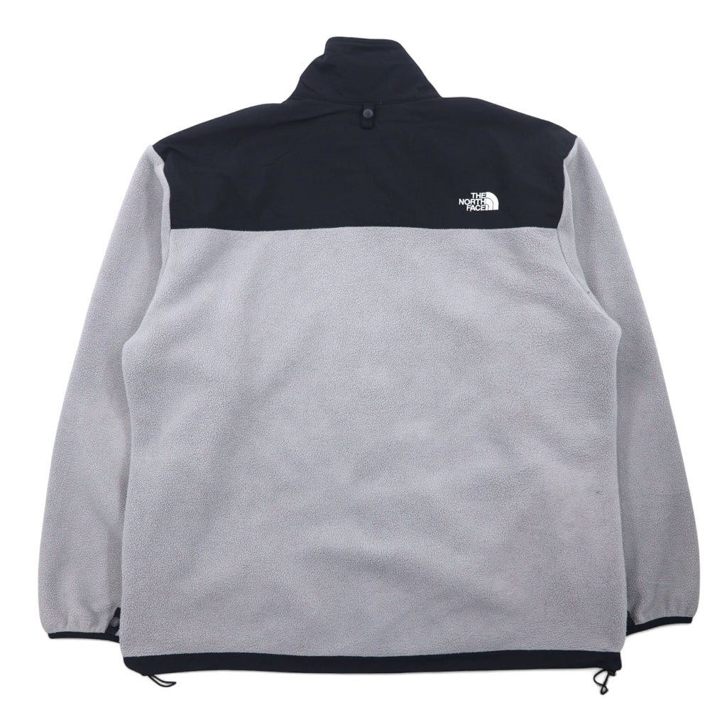 THE NORTH FACE デナリジャケット フリースジャケット XL グレー ポリエステル ロゴ刺繍