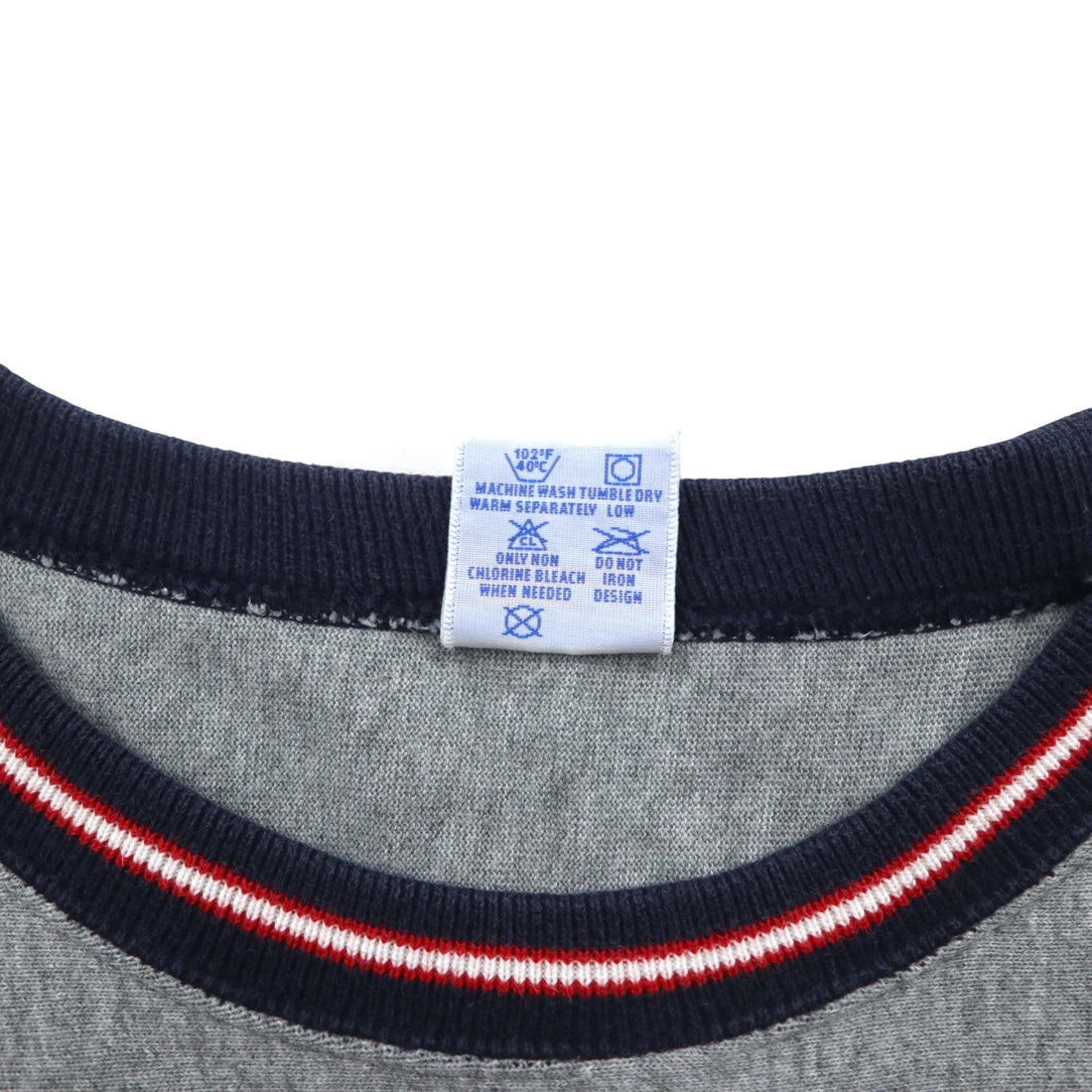 Champion Reverse Weave Rib Line Long Sleeve T-Shirt L Gray C8-L422