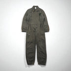 Vintage 80s France Made Jumpsuit by J.VEYRIER, 80s All-in-One Jumpsuit, Size M, Khaki, Military Style
