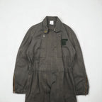 Vintage 80s France Made Jumpsuit by J.VEYRIER, 80s All-in-One Jumpsuit, Size M, Khaki, Military Style