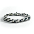 Vintage Silver Chain Bracelet Vintage Silver Volume Chain Toggle Bracelet 925