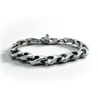 Vintage Silver Chain Bracelet Vintage Silver Volume Chain Toggle Bracelet 925
