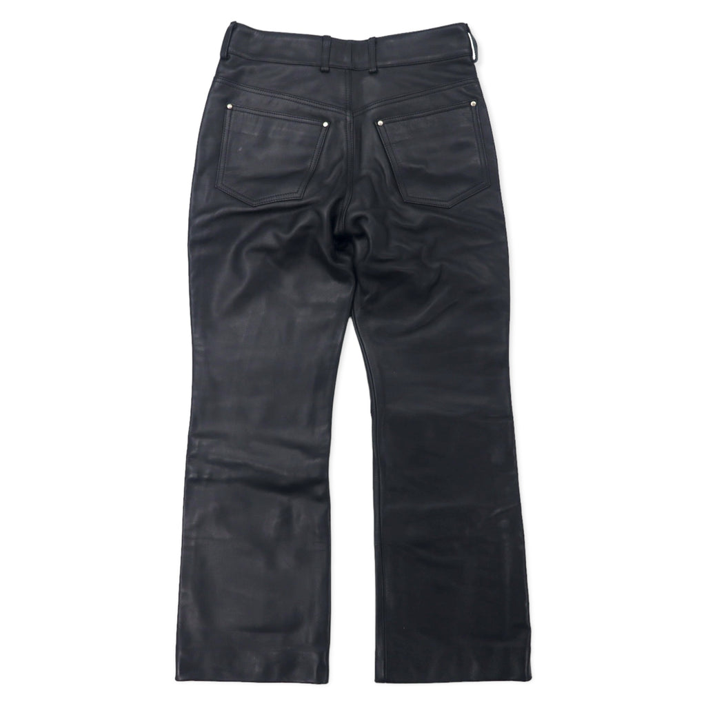 HARLEY DAVIDSON Leather Pants 31 Black Cowhide Zipper Fly 98146BC