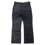 HARLEY DAVIDSON Leather Pants 31 Black Cowhide Zipper Fly 98146BC