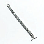 Vintage Silver Chain Bracelet Vintage Silver Volume Chain Toggle Bracelet 925