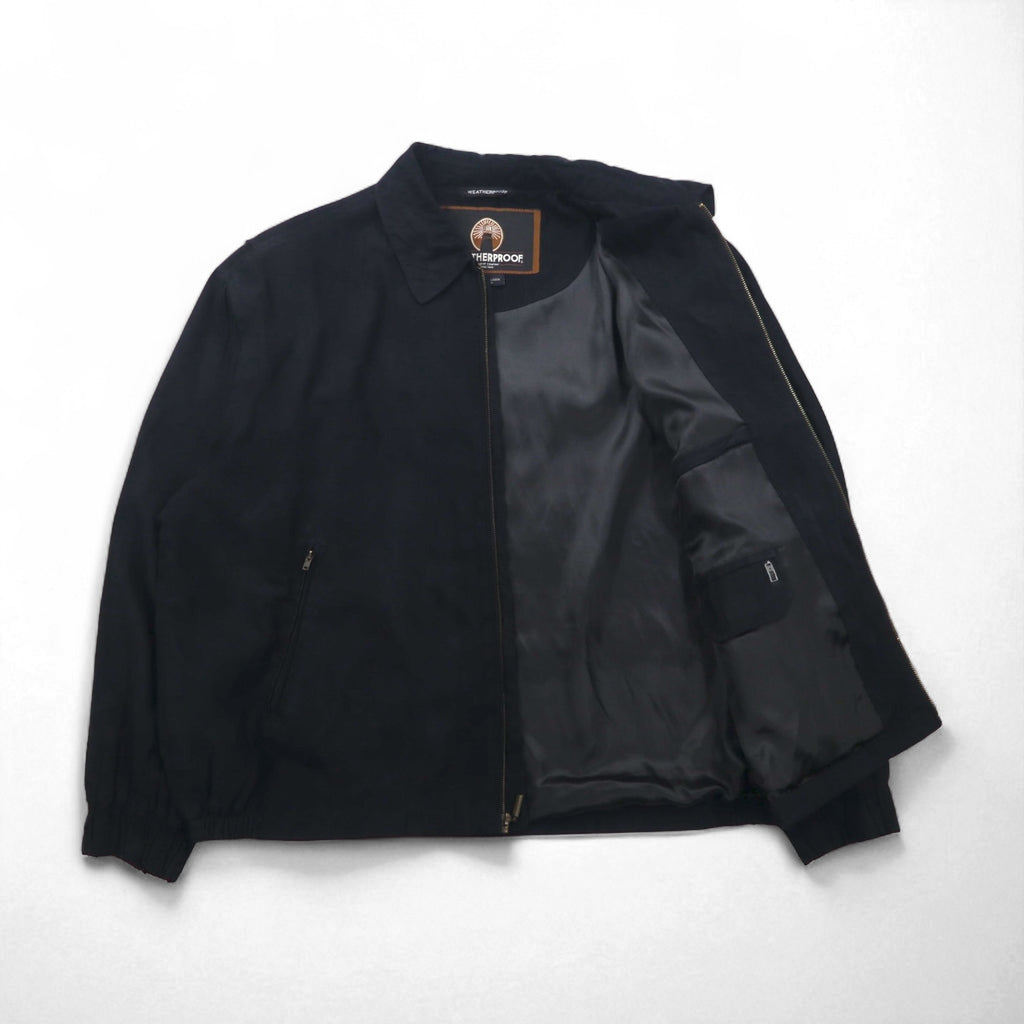 WEATHERPROOF Peach Skin Swing Top Harrington Jacket, Size 2XL, Black, Waterproof Polyester