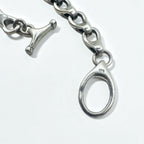 Vintage Silver Chain Bracelet Vintage Silver Volume Chain Toggle Bracelet 925