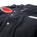 Gem SPORTSWEAR Made in USA 90's Stadium Jumper XXL Black Wool Quilted Liner Patch Big Size