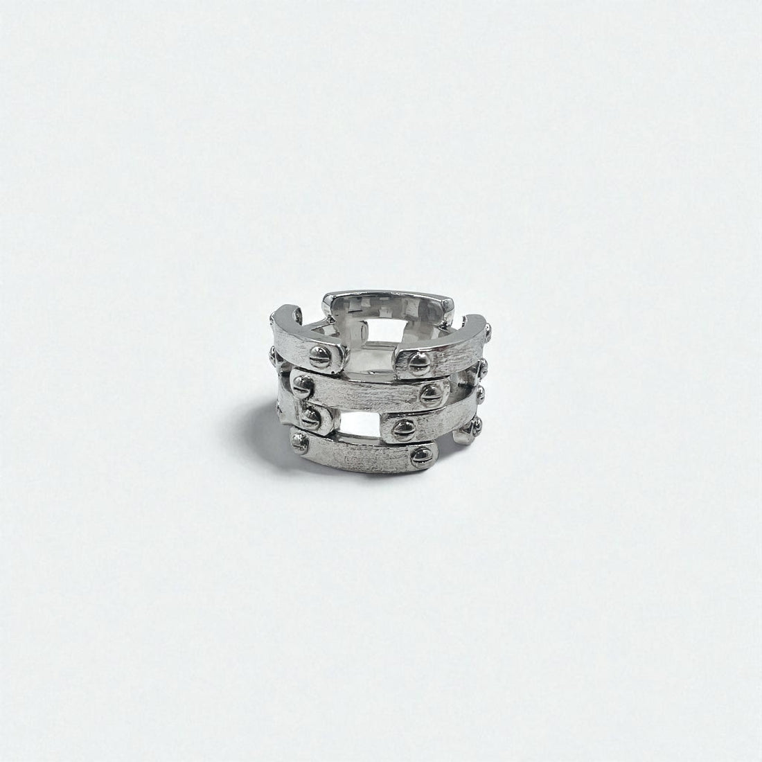 Vintage Silver Ring Steampunk Silver Ring Size 14 Silver 925 Rock