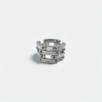 Vintage Silver Ring Steampunk Silver Ring Size 14 Silver 925 Rock