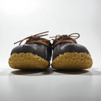 LLBean Bean Boots, a rubber moccasin made in the USA, size 27cm, leather, rubber, and gum sole, 175067, unused.