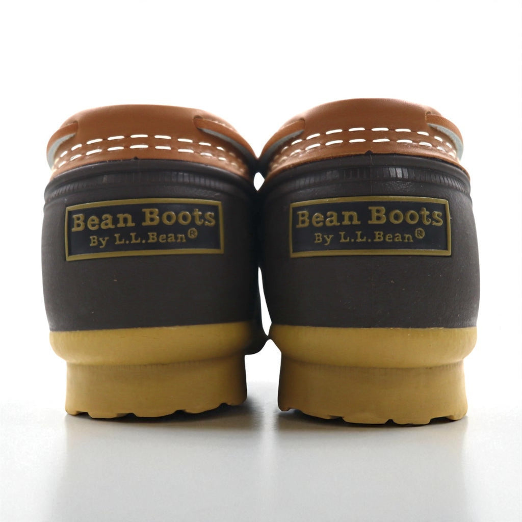 LLBean Bean Boots, a rubber moccasin made in the USA, size 27cm, leather, rubber, and gum sole, 175067, unused.