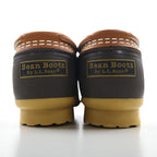 LLBean Bean Boots, a rubber moccasin made in the USA, size 27cm, leather, rubber, and gum sole, 175067, unused.