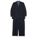 日本然リトテ-古着オンライン-BURBERRY 3B スーツ セットアップ CLUB COLLECTION 96-86-175 L40 グレー ストライプ ウール 羊毛 SUPER 120's 日本製-BURBERRY 3B Suit Setup CLUB COLLECTION 96-86-175 L40 Gray Striped Wool SUPER 120's Japan Made