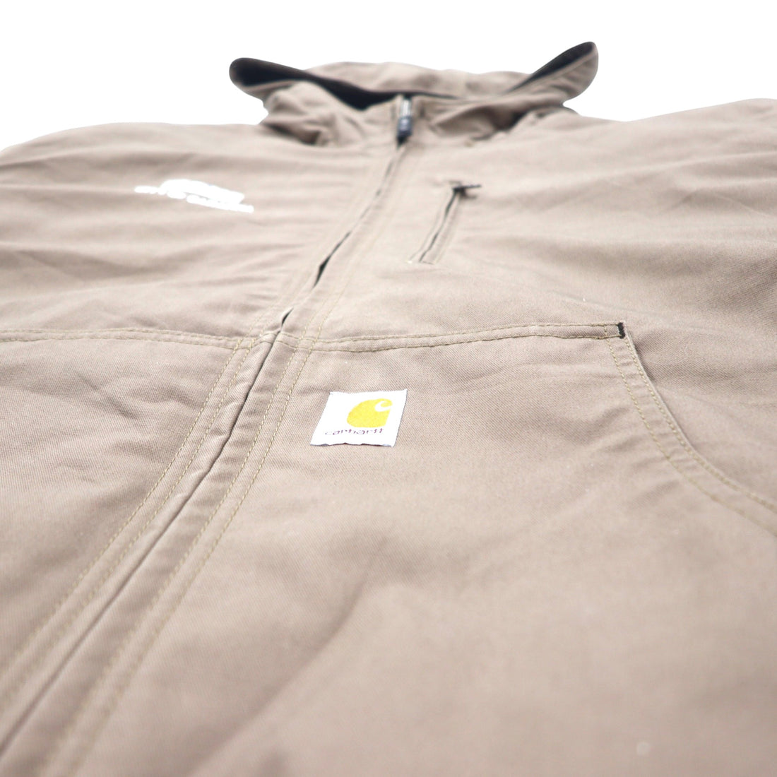 Carhartt Active Jacket Duck Parka XL Beige Cotton Thinsulate Filling Jefferson Quick Duck Rain Defender Active Jacket Waterproof 101493