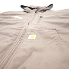 Carhartt Active Jacket Duck Parka XL Beige Cotton Thinsulate Filling Jefferson Quick Duck Rain Defender Active Jacket Waterproof 101493