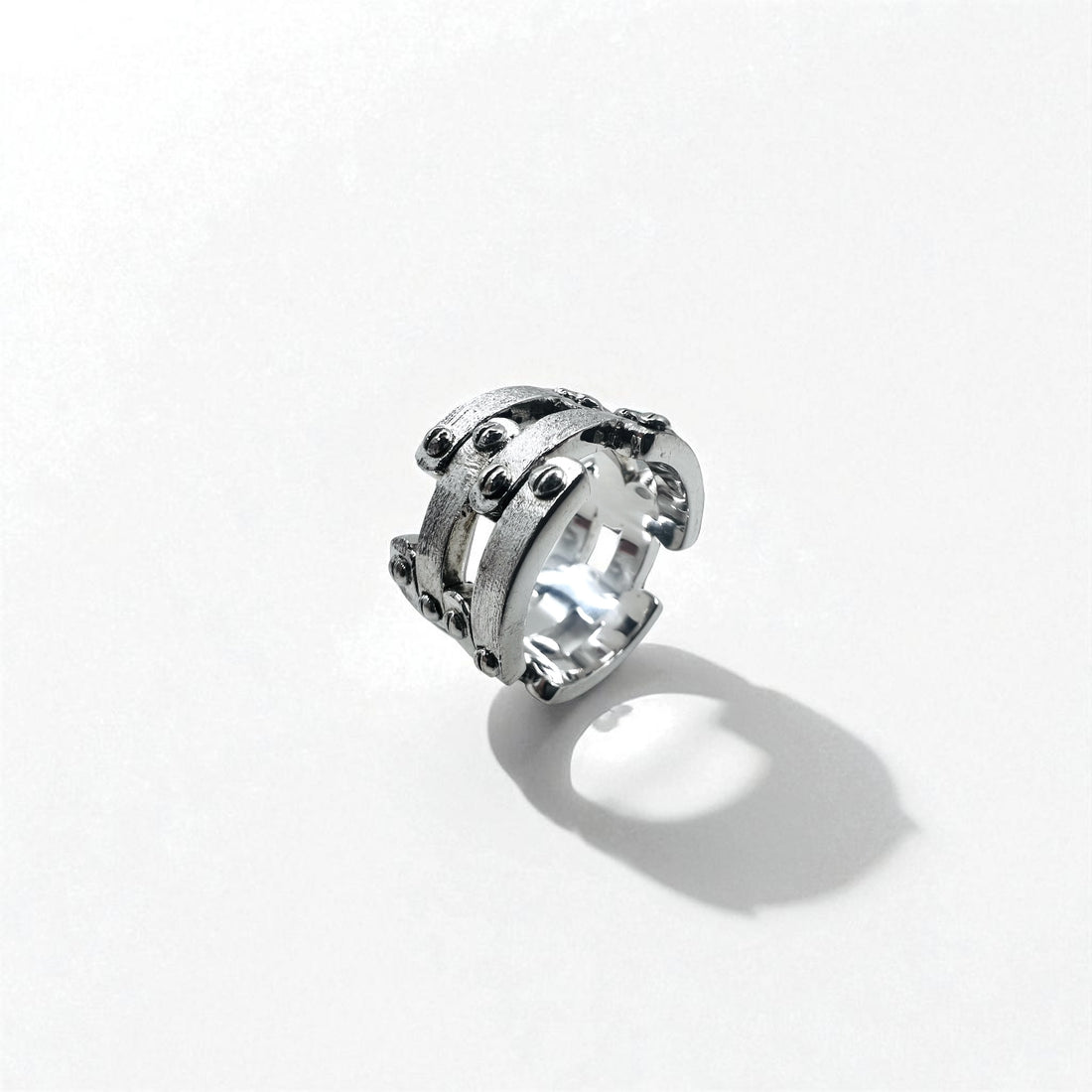 Vintage Silver Ring Steampunk Silver Ring Size 14 Silver 925 Rock