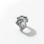 Vintage Silver Ring Steampunk Silver Ring Size 14 Silver 925 Rock