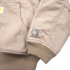 Carhartt Active Jacket Duck Parka XL Beige Cotton Thinsulate Filling Jefferson Quick Duck Rain Defender Active Jacket Waterproof 101493