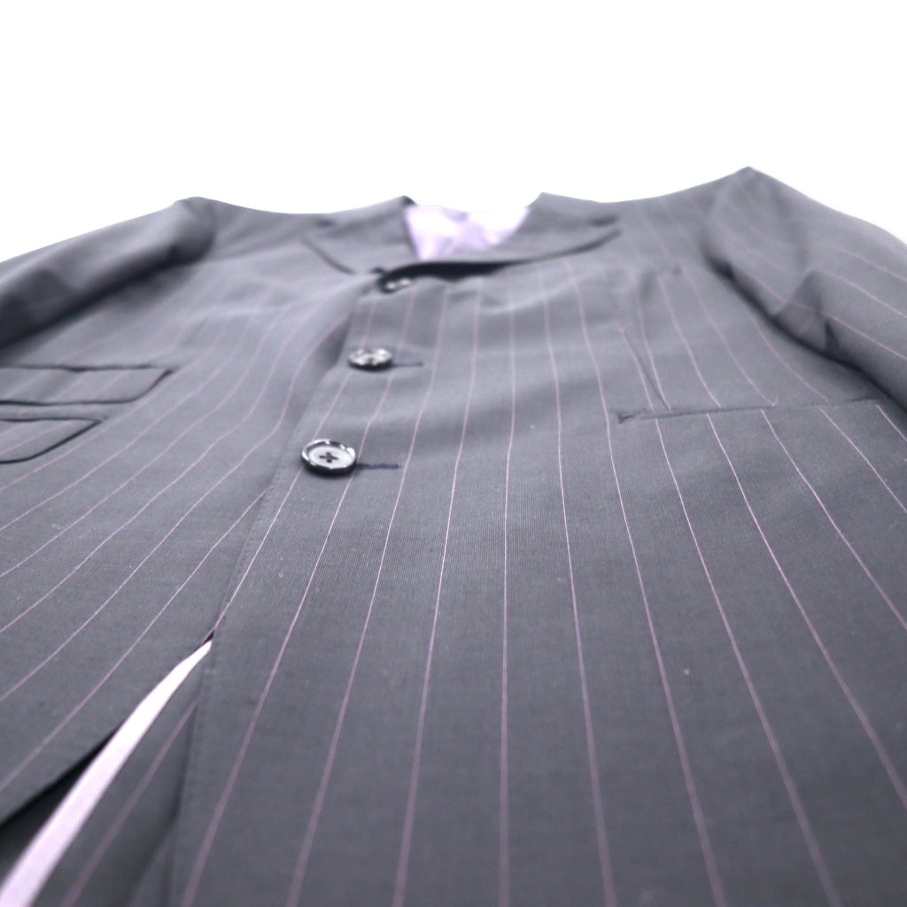 BURBERRY 3B Suit Set Up CLUB COLLECTION 96-86-175 L40 Grey Striped Wool SUPER 120's Made in Japan