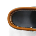 LLBean Bean Boots, a rubber moccasin made in the USA, size 27cm, leather, rubber, and gum sole, 175067, unused.
