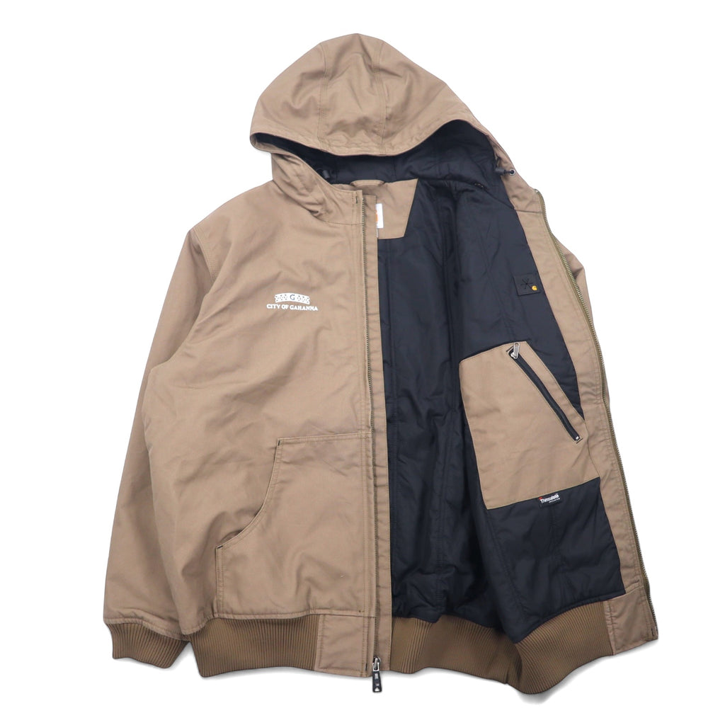 Carhartt Active Jacket Duck Parka XL Beige Cotton Thinsulate Filling Jefferson Quick Duck Rain Defender Active Jacket Waterproof 101493