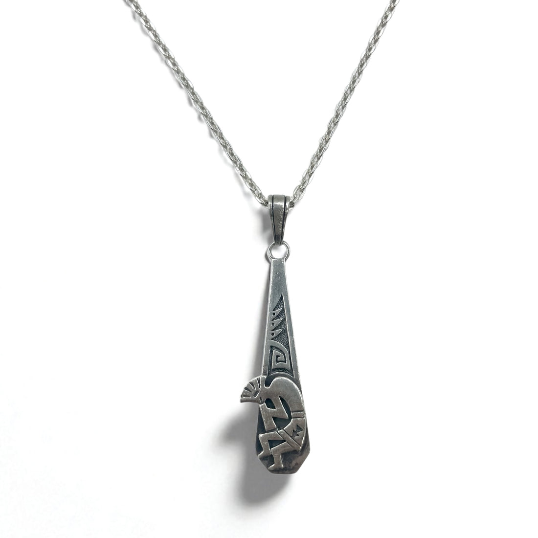 SAAD Indian Jewelry Kokopelli Necklace Chain Silver 925