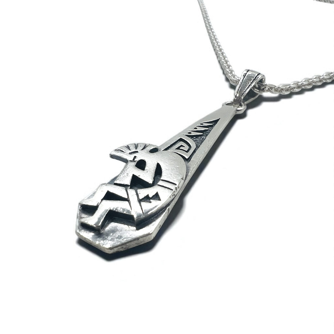 SAAD Indian Jewelry Kokopelli Necklace Chain Silver 925