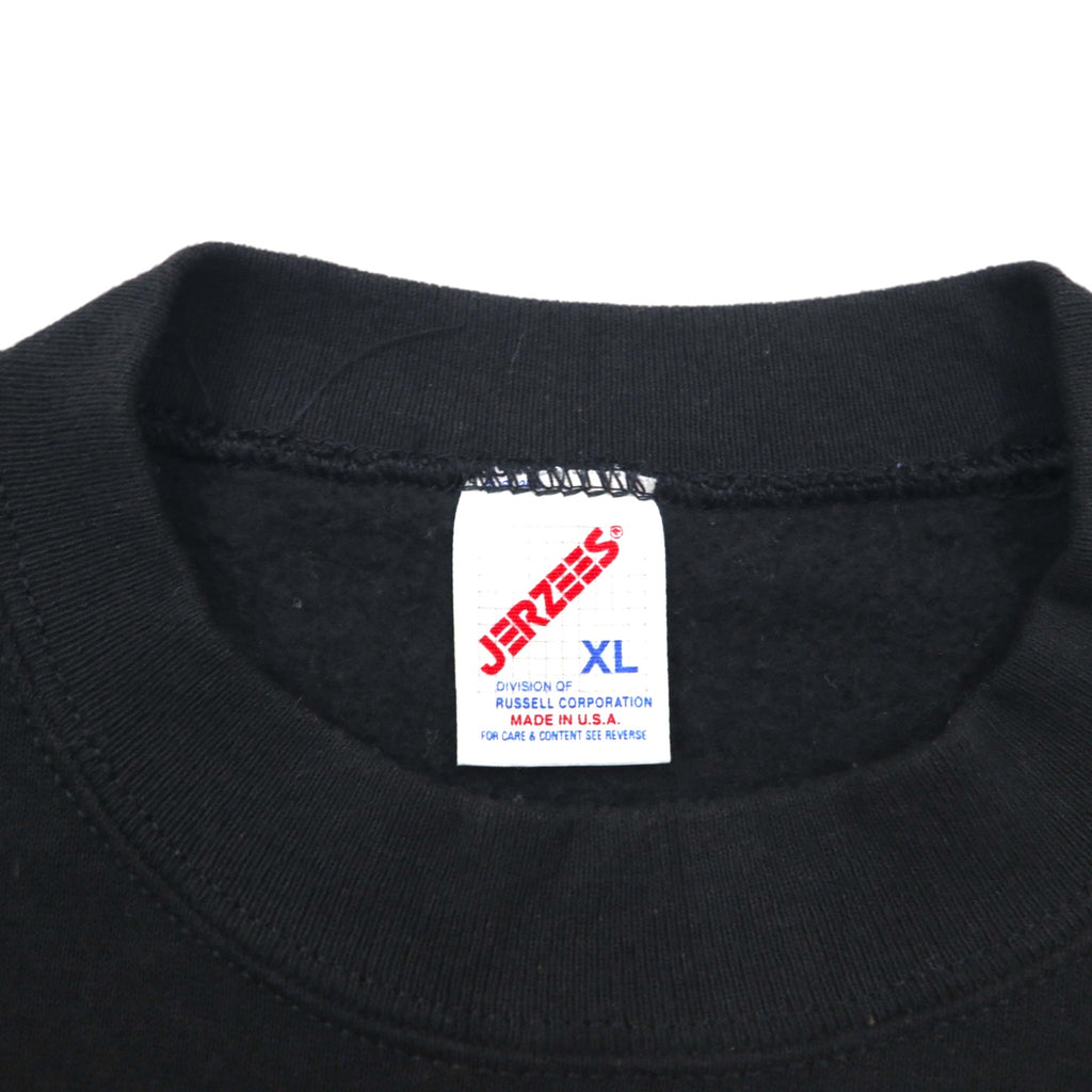 JERZEES 80s Made in USA Sweatshirt, Size XL, Black, Cotton, Fleece-Lined, SUSQUENA CHAPTER FMCA