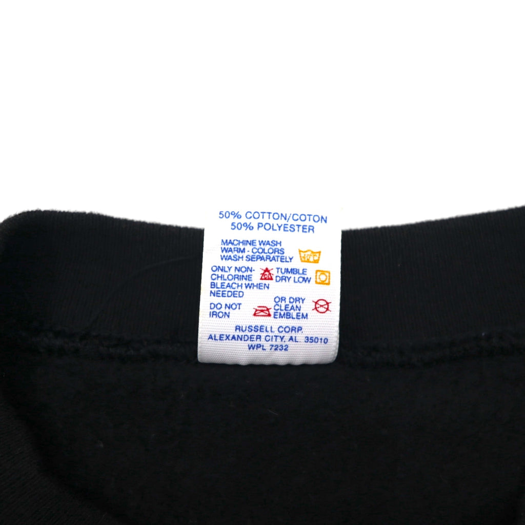 JERZEES 80s Made in USA Sweatshirt, Size XL, Black, Cotton, Fleece-Lined, SUSQUENA CHAPTER FMCA