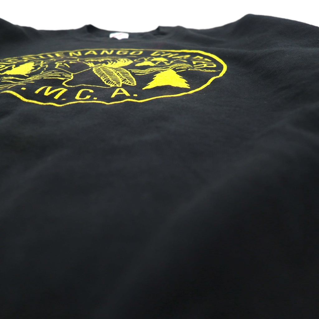 JERZEES 80s Made in USA Sweatshirt, Size XL, Black, Cotton, Fleece-Lined, SUSQUENA CHAPTER FMCA