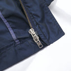 TOMMY HILFIGER 00s Mod Coat Field Parka S Drawstring Detachable Hood Double Zip