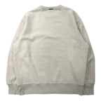 NAUTICA クルーネック スウェット XL クリーム コットン 裏起毛 ワンポイントロゴ刺繍 ビッグサイズ