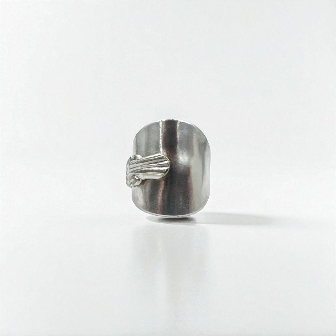 Vintage Spoon Ring, Antique Spoon Ring, Size 19, Silver
