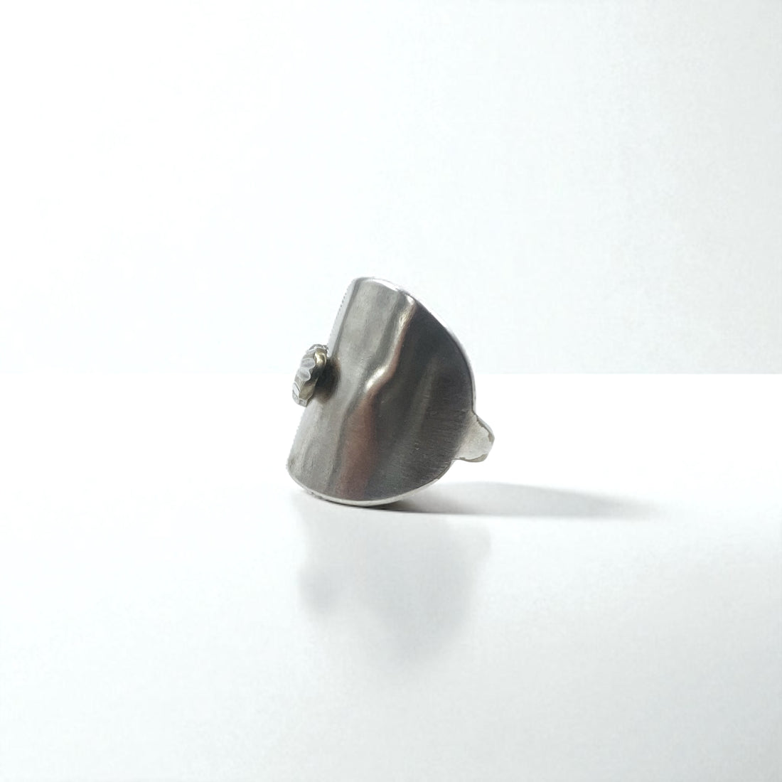 Vintage Spoon Ring, Antique Spoon Ring, Size 19, Silver