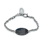FENDI セレリア selleria ロゴプレート チェーン ブレスレット シルバー STERLING 925