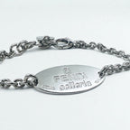 FENDI セレリア selleria ロゴプレート チェーン ブレスレット シルバー STERLING 925