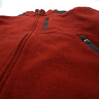 NAUTICA フルジップ フリースジャケット L レッド OUTERLITE SERIES ダブルジップ NAUTEX