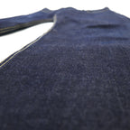 Calee Selvedge Rigid Straight Denim Pants, XL, Indigo Blue, Made in Japan