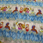 CAMPIA MODA 90s Aloha Shirt XL Khaki Rayon All-Over Print Hula Girl