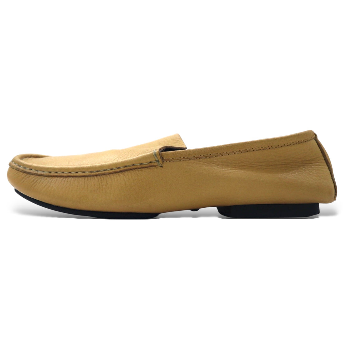 日本然リトテ-古着オンライン-GUCCI ドライビングシューズ 23cm ベージュ レザー シボ革 110101 イタリア製-GUCCI Driving Shoes US6 Beige Leather Grained Leather 110101 Italy Made