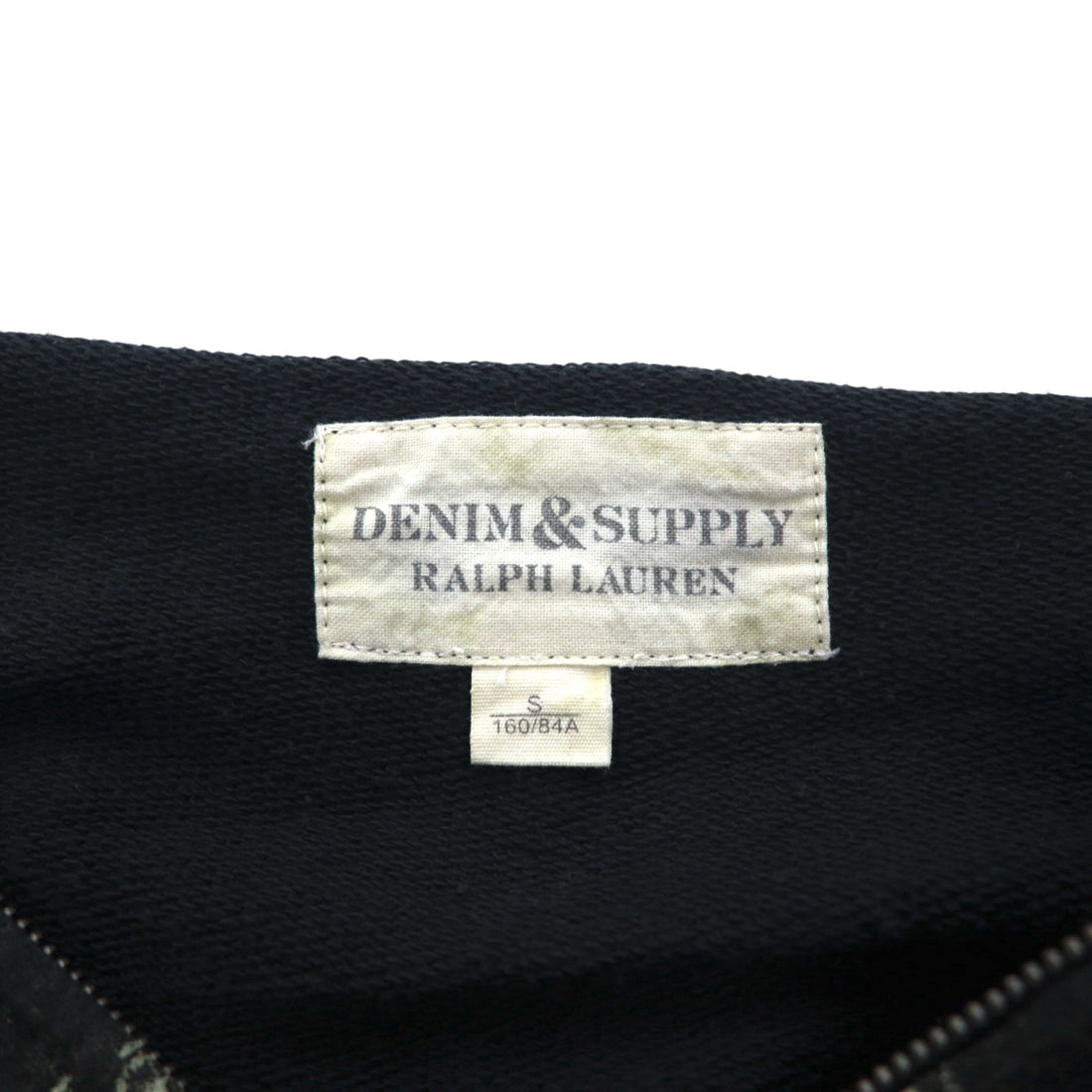 DENIM & SUPPLY RALPH LAUREN インディアンプリント フルジップパーカー S ブラック コットン