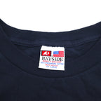 USA made BAYSIDE heavyweight college print T-shirt 2XL black MICHIGAN