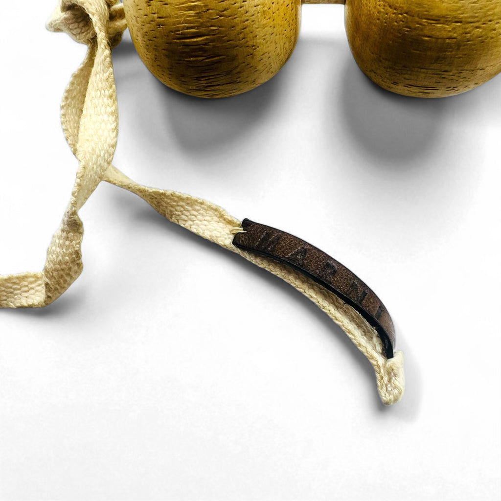 MARNI Wood Bracelet, Wooden Prayer Beads