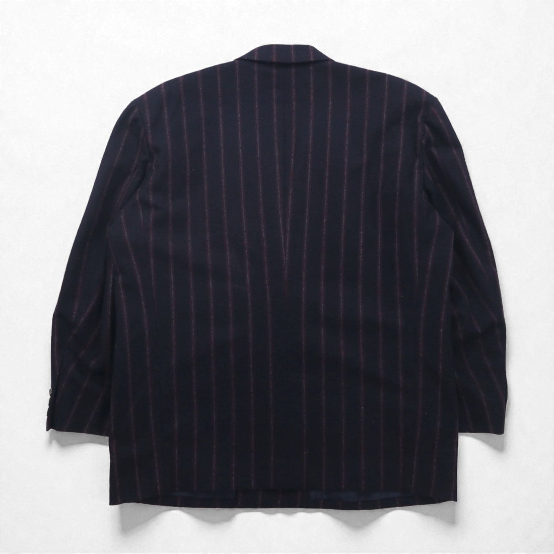TAKEO KIKUCHI 90年代 ダブル ブレザー テーラードジャケット M ネイビー ストライプ ウール AFTER WORKS
