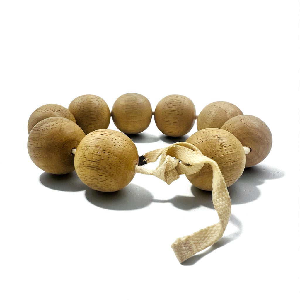 MARNI Wood Bracelet, Wooden Prayer Beads