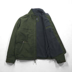 Eddie Bauer フリースライニング 中綿 ナイロンジャケット ブルゾン M カーキ Thermore