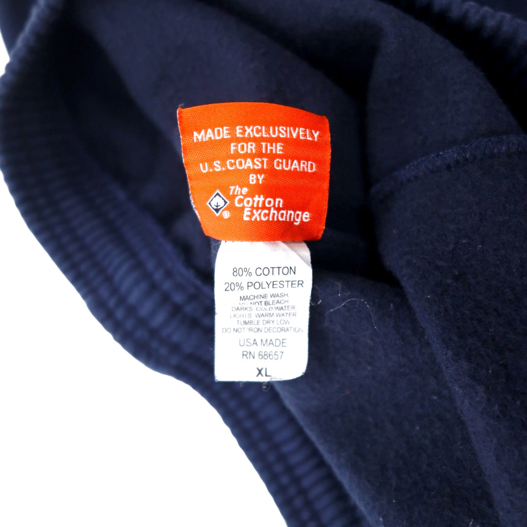US COAST GUARD US Army Sweatpants XL Navy Cotton Brushed Lining USCG Print Military