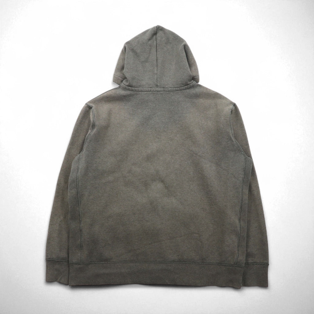 POLO RALPH LAUREN Reverse Weave Full-Zip Hoodie, XL, Gray and Khaki, Small Pony Embroidery